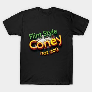 Flint Style Coney Hot Dog T-Shirt